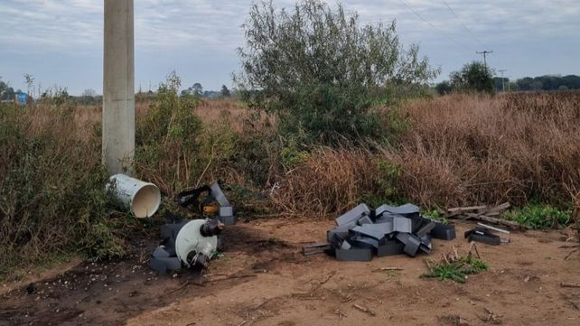 Uno de los lugares donde una de las personas que intentaba sustraer cables terminó con severas quemaduras en el cuerpo.&nbsp;