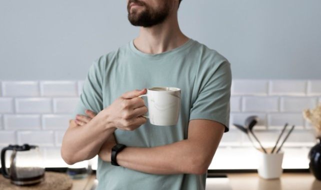 Una taza de café torrado