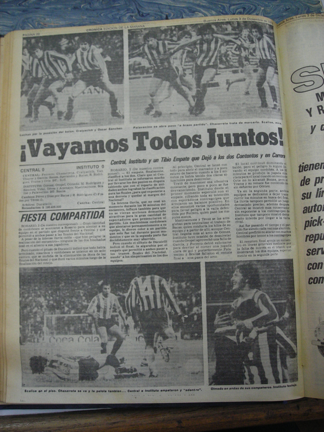 La historia del empate táctico entre Central e Instituto que dejó afuera a Boca de un Nacional