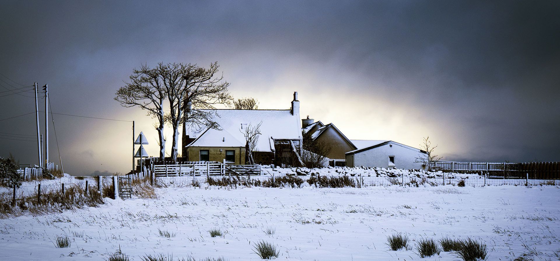 Nieve y hielo cerca de Balmedie, en Aberdeenshire, Escocia, el martes 19 de noviembre de 2024. (Jane Barlow/PA vía AP) Nieve y hielo cerca de Balmedie, en Aberdeenshire, Escocia, el martes 19 de noviembre de 2024. (Jane Barlow/PA vía AP)