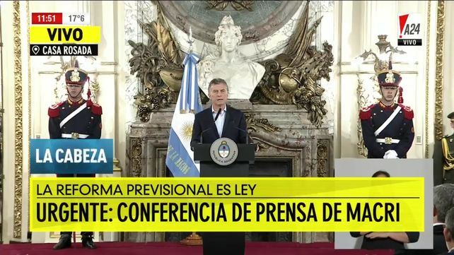 Macri: Hubo diputados de la Nación que incitaron a la violencia