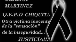 Miles de mensajes de apoyo y pidiendo justicia por Serena