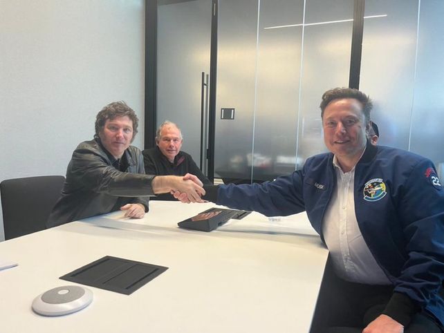 Milei y Musk se habían reunido semanas atrás en la fábrica de Tesla Giga