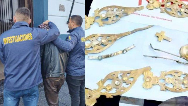 Detuvieron a un hombre por el robo en la Basílica de Victoria.
