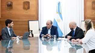 Pullaro y Francos en una de los encuentros en Buenos Aires.