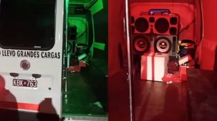 Despedida de soltera clandestina: un furgón funcionaba como discoteca con caño para bailar