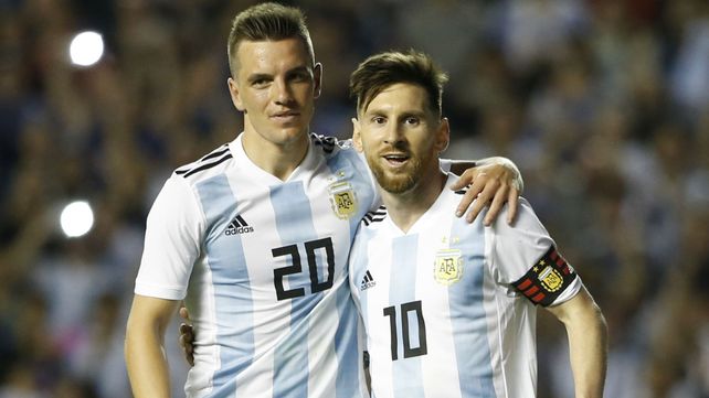 Lo Celso y Messi