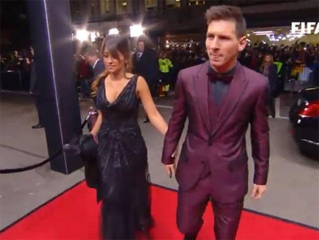 El look de Messi y Antonella en la gala del Balón de Oro