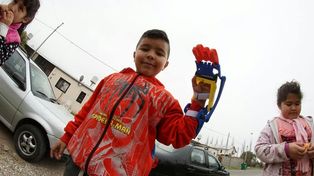 Ciro, un niño rosarino beneficiario de la idea solidaria. 