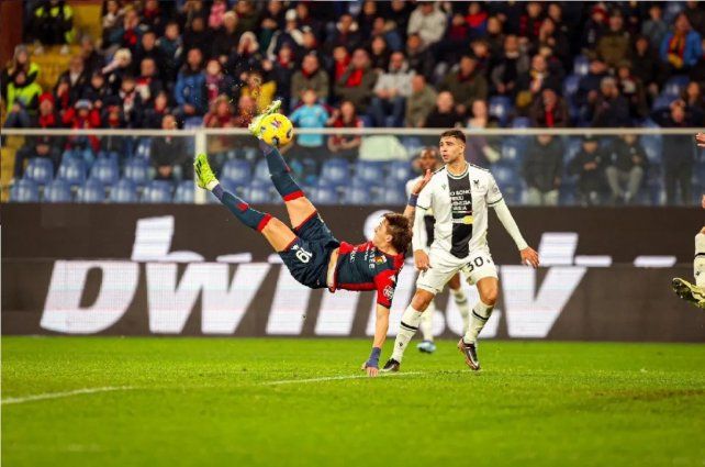 Con un golazo de Retegui, Genoa venció a Udinese