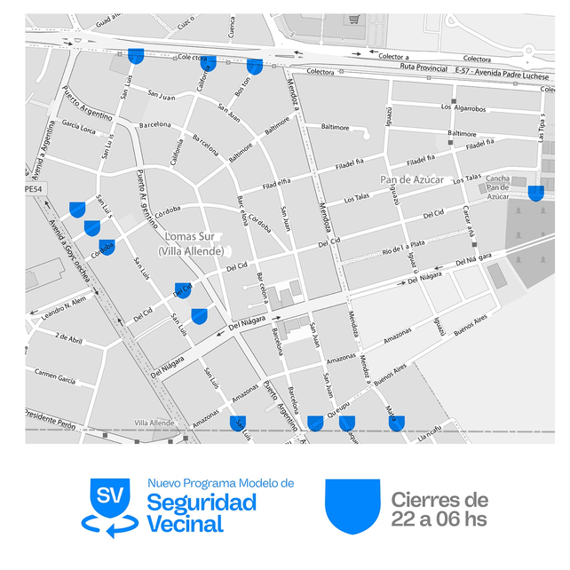 Zona 1: barrios Lomas Sur y Pan de Azúcar