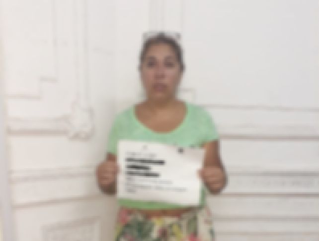 Analía F., la empleada policial detenida por filtrar información a una banda criminal. 
