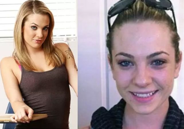 Las fotos de las actrices porno, con y sin maquillaje