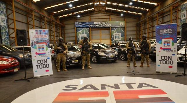Bienes decomisados del narcotráfico. FOTO: Gobierno Provincia Santa Fe.