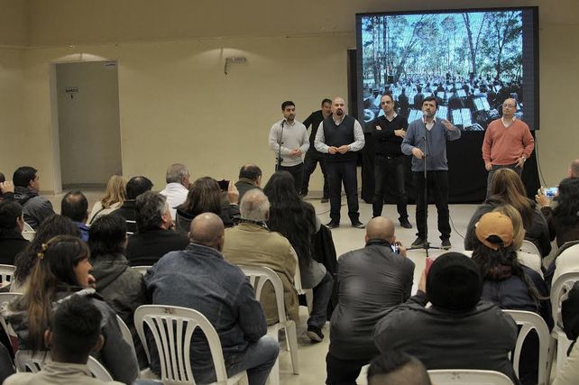 Balance. José Corral y Carlos Pereira hicieron un resumen de lo hecho y lo que falta ejecutar.