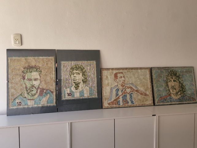 Las obras de Leo, Angel, Maradona y el 