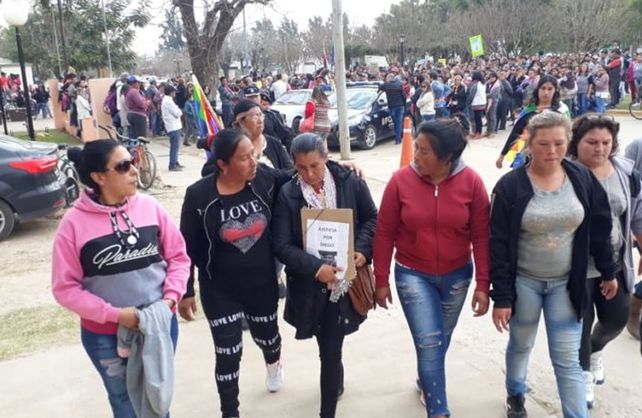 La familia de Diego Román y su pedido de justicia.