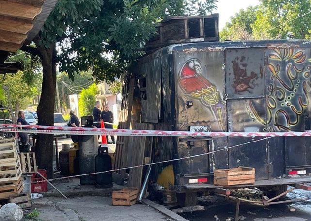 La roticería clandestina ubicada en calle Mathieu y Camoirano.