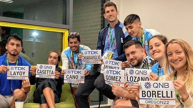 El santafesino Chiaraviglio y la rosarina Lozano ya se encuentran en Estados Unidos para el Mundial de atletismo.
