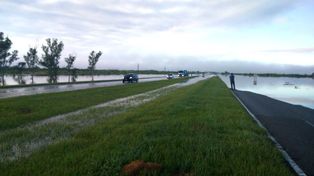 Rutas cortadas por anegamiento