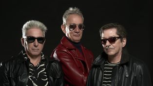 Los tres originales: (de izq. a der.) Marcelo Moura, Mario Serra y Julio Moura, historia viva del rock argentino.&nbsp; &nbsp; 