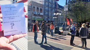 Los maestros realizaron visibilizaron su reclamo salarial en Paraná y le contestaron al ministro de Gobierno Manuel Troncoso por cuestionar los paros.