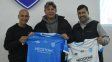 Gabriel Heinze posó con la camiseta de Cultural de Crespo