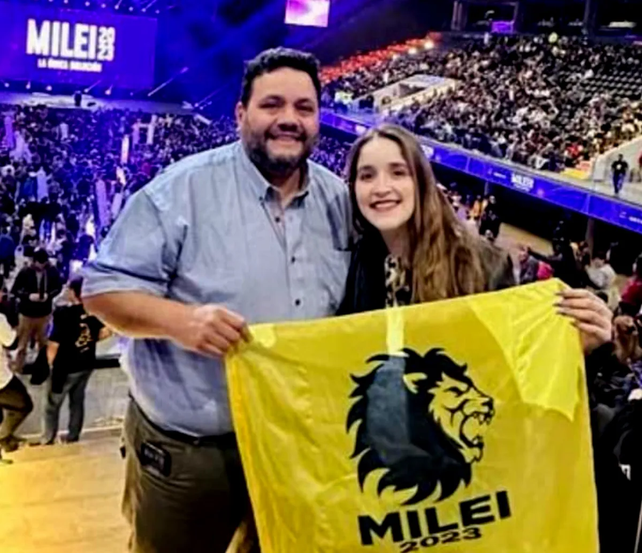 José Bonacci, presidente del partido Unite, y su hija Rocío, diputada nacional por Santa Fe de La Libertad Avanza. 