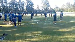 El último entrenamiento, en Santiago del Estero. Central, listo para enfrentar a Platense en la final de la Copa de la Liga.
