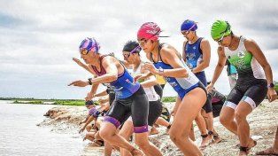 La laguna Setúbal fue protagonista de las pruebas de la Copa Santa Fe de Triatlón 2024.