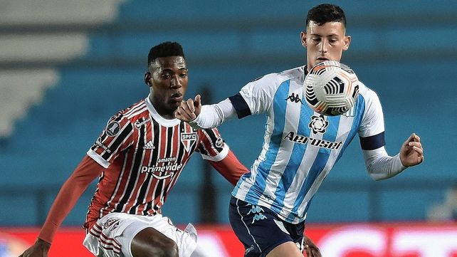 Racing perdió como local ante el San Pablo y quedó eliminado de la Copa Libertadores.