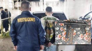 Detienen a un joven con una ametralladora en Paraná