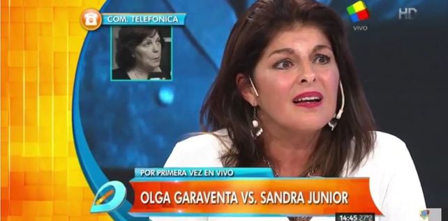 Olga Garaventa cruzó en vivo a la mujer que reclama la paternidad de Sandro
