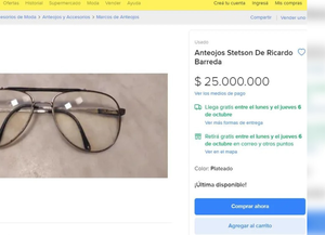 Ponen a la venta los anteojos del femicida Ricardo Barreda por $25 millones 
