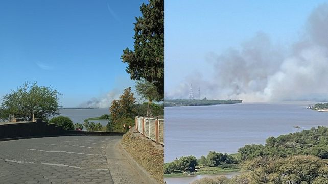 Nuevos focos de incendios en Paraná y zonas de islas