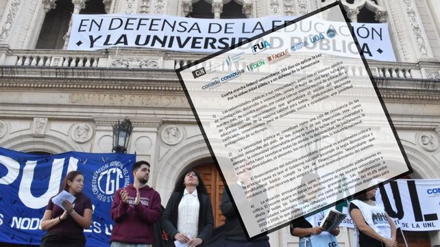 Las principales definiciones del duro documento leído en la marcha Universitaria en Santa Fe