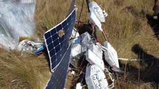Cayó un globo experimental de Google en un campo formoseño