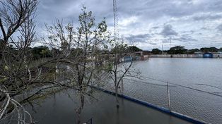 El Club Gimnasia de Vera se vio afectado por el temporal