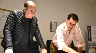 Phighin y Sala evaluaron el avance de la construcción de la estación reductora de presión que permitirá mayor flujo de gas natural para Alvear.
