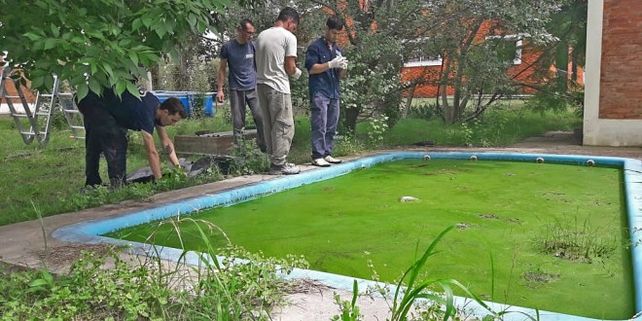 El nene fue encontrado en una pileta que estaba con el agua muy vieja. (Foto: gentileza SL24)
