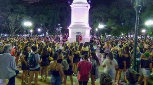 {alttext(,En Concepción las mujeres también pararon en el #9M )}