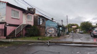 La Municipalidad de Paraná trabaja para atemperar las consecuencias de la tormenta de lluvia y viento desatada este martes en la región