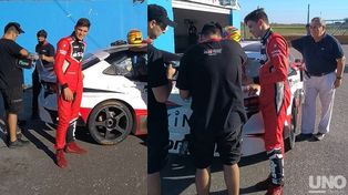 El humbolense Ian Reutemann probó el Corolla de Barrichello en Rafaela.&nbsp;