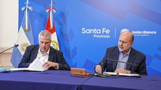 El ministro de Educación nacional, Jaime Perczyk﻿, y el gobernador de Santa Fe, Omar Perotti firmaron para construir 8 escuelas técnicas en la provincia