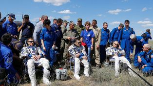 Astronautas regresaron a la Tierra tras una misión de seis meses