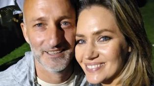 La senadora Losada y Luis Vayo, su pareja hasta diciembre pasado.