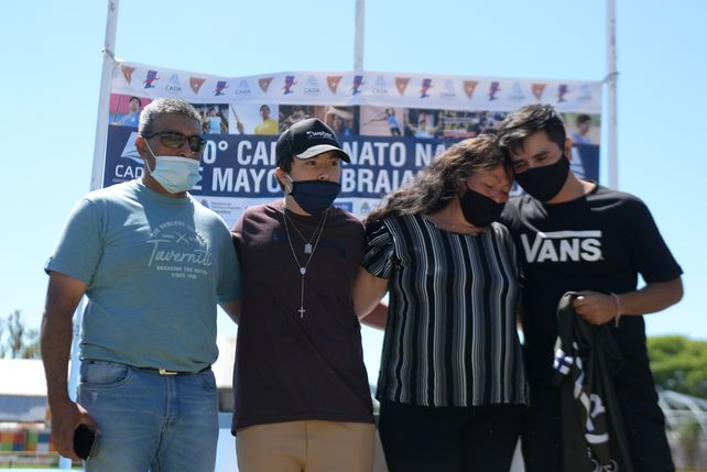 Amigos y familiares de Braian Toledo
