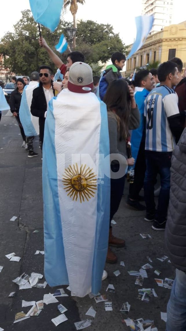 Santa Fe festejó la clasificación de la Argentina