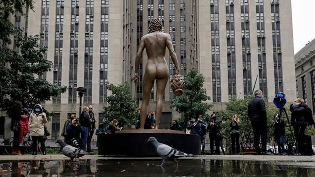 {altText(<p>La estatua del #MeToo está emplazada en Nueva York, frente al tribunal donde fue condenado  Harvey Weinstein por violación y abuso sexual.&nbsp;&nbsp;</p>,La Medusa del #MeToo vigila el tribunal donde fue juzgado Harvey Weinstein)}