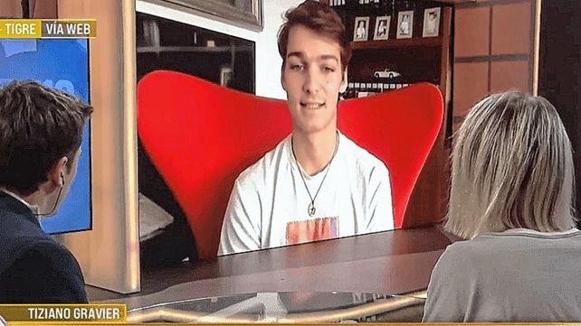 Tiziano Gravier habló vía remota y contó su vivencia en el momento de la agresión
